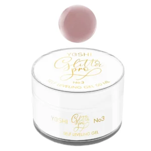 Yoshi Glitter PRO Gel UV LED No 3, self leveling gel 50 ml HEMA & TPO FREE