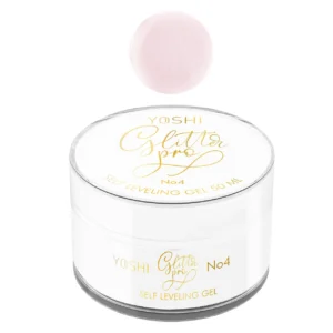 Yoshi Glitter PRO Gel UV LED No 4, self leveling gel 50 ml HEMA & TPO FREE