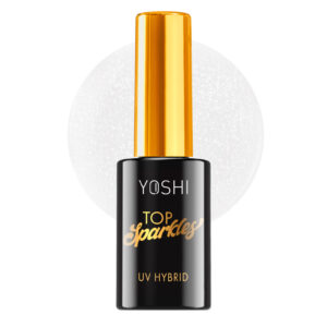 Topcoat Top SPARKLES No-Wipe Gel Neglelak Glimmer UV/LED Hybrid YOSHI 10 ml