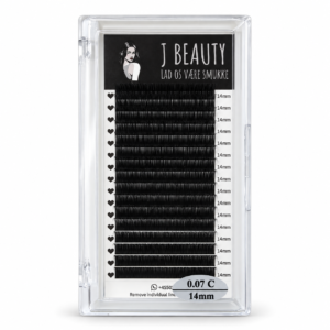 J Beauty volume vipper C 0,07 mm – æske med 16 rækker