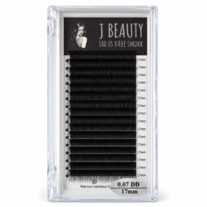 J Beauty volume vipper DD 17 mm med en tykkelse på 0,07 mm