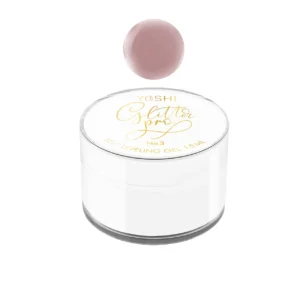 Yoshi Glitter PRO Gel UV LED No 3, self leveling gel 15 ml HEMA & TPO FREE