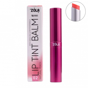 Lip Tint Balm Zola (02 Peach Natural) with shea oil & phytosterols