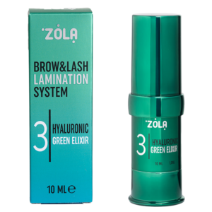 Brow & Lash Lamination System 03 Hyaluronic Green Elixir, ZOLA  COLOR LAB 10 ml