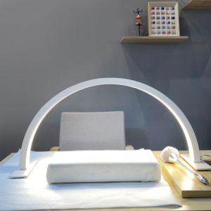 LED MOON LIGHT neglelampe, bordlampe, skønhedslampe, salonlampe, behandlingslampe Hvid 77 cm