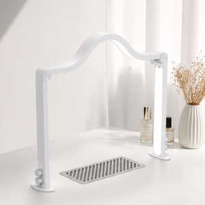 LED MOON LIGHT neglelampe, bordlampe, skønhedslampe, salonlampe, behandlingslampe Hvid 84 cm