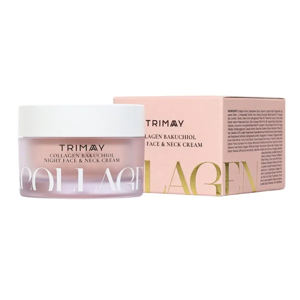 TRIMAY Collagen Bakuchiol Night Cream 50 - ml - J-beauty TRIMAY Collagen Bakuchiol Night Cream 50 ml
